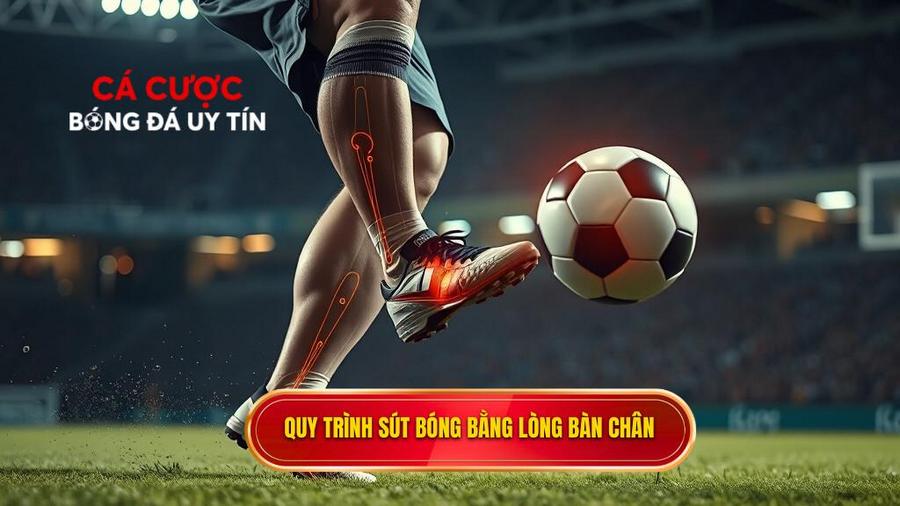 Kỹ thuật sút bóng bằng lòng bàn chân phải chuẩn xác nhất 2 Phân tích chi tiết quy trình thực hiện kỹ thuật sút bóng bằng lòng bàn chân phải