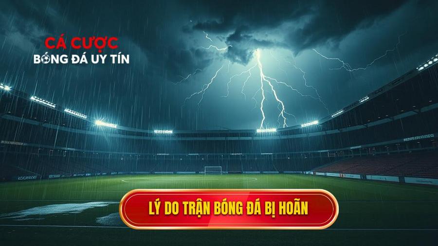 Lý do trận bóng đá bị hoãn